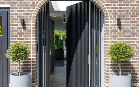 aluminium front doors installed in a home in Birmingham