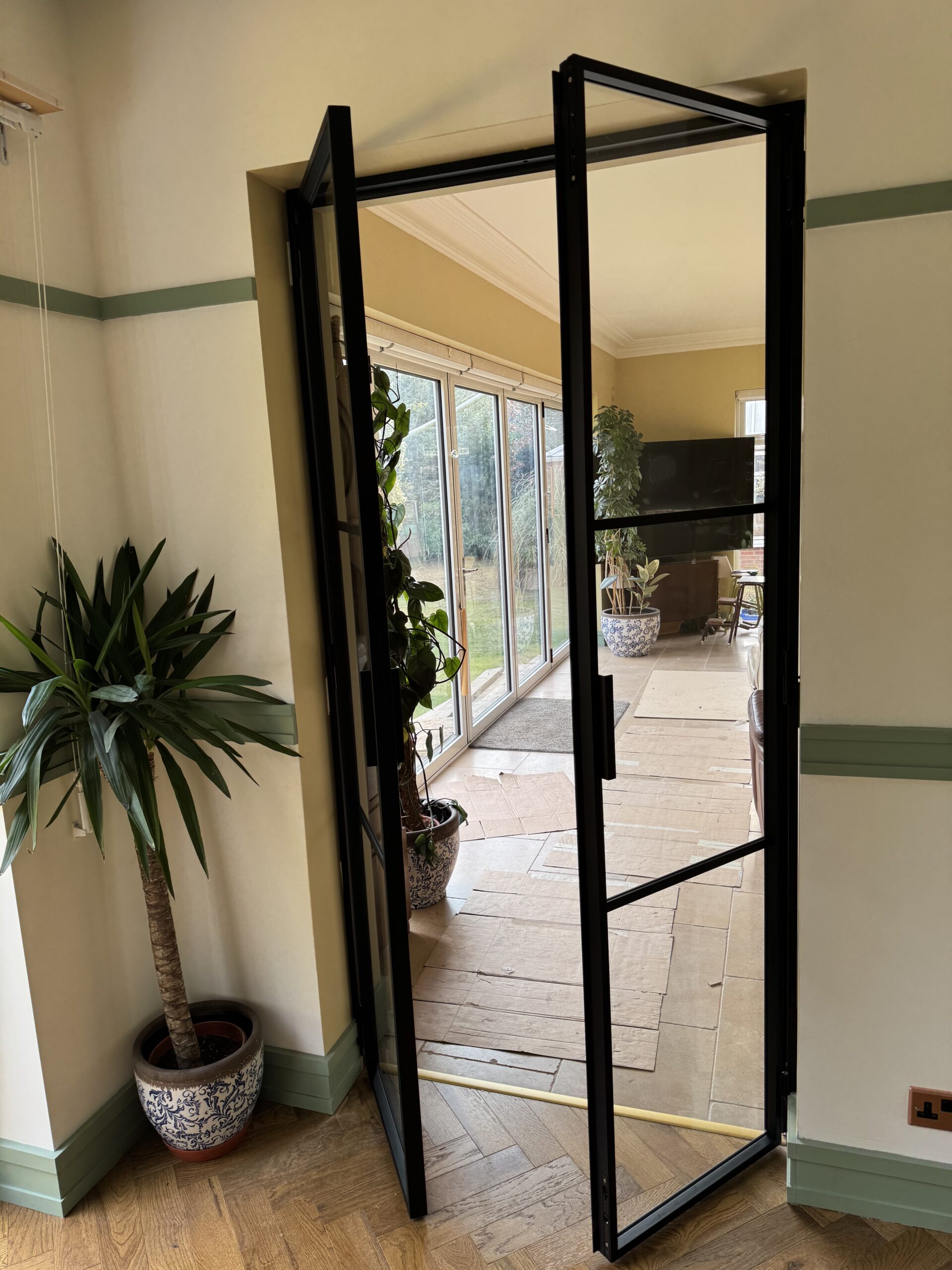 Glass Steel Door